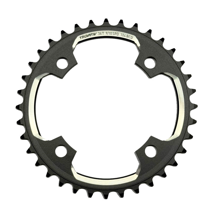 SRAM Chain Ring MTB 36 Tooth 104 S1 49 Chain Line AL5 2x10 No Pin Blast Black (For 36/22)
