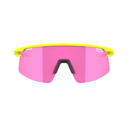 Tifosi Moab Lite Sunglasses Speed Yellow with Clarion Sunset Pink AC Red and Clear Lens
