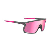 Tifosi Moab Sunglasses Satin Vapor with Clarion Sunset Pink AC Red and Clear Lens
