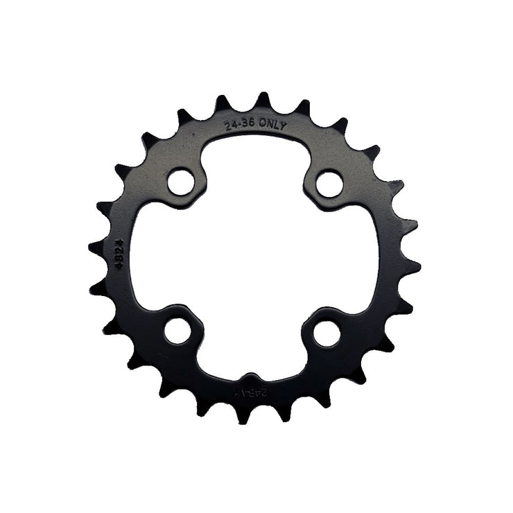 SRAM Chain Ring MTB 24 Tooth 64mm B V1 Aluminium 3mm 9 and 10 Speed Blast Black
