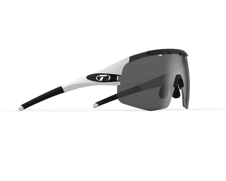 Tifosi Sledge Lite Matte White, Smoke/AC Red/Clear Lens