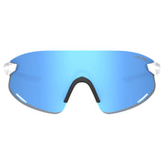 Tifosi Vogel XC Sunglasses Satin Clear with Sky Blue Mirror Lens
