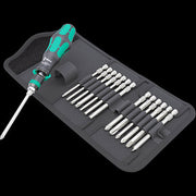 "Wera Tools 838 RA-R M Bitholding screwdriver with ratchet functionality, 1/4"", 15-piece ratchet screwdriver set
"
