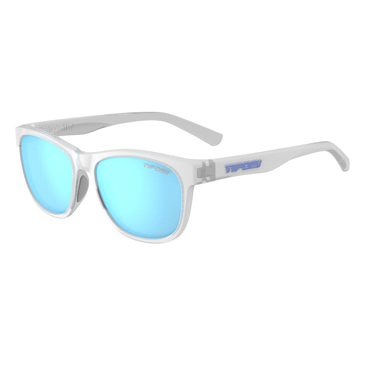 Tifosi Swank Satin Clear, Clarion Blue Polarized Lens