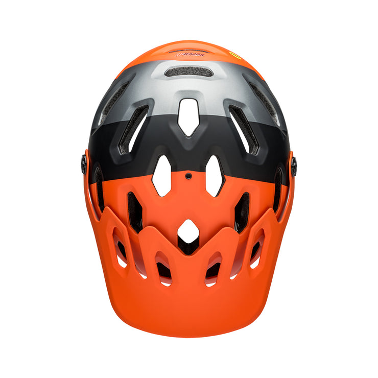 Bell Super 3R MIPS - Matte Orange/Black - Top