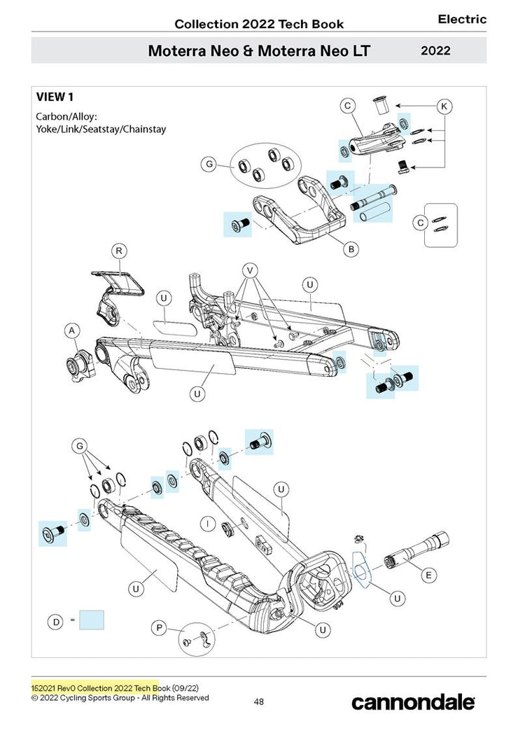 Moterra Neo 2022+ Frame Diagram RT