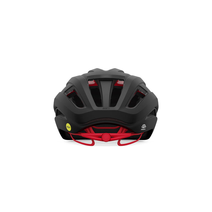 Giro Aries Spherical Road Helmet Matte Carbon/Red